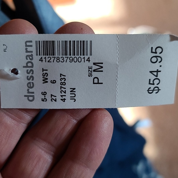 Tieback sundress, denim with white embroidery. - Picture 8 of 8